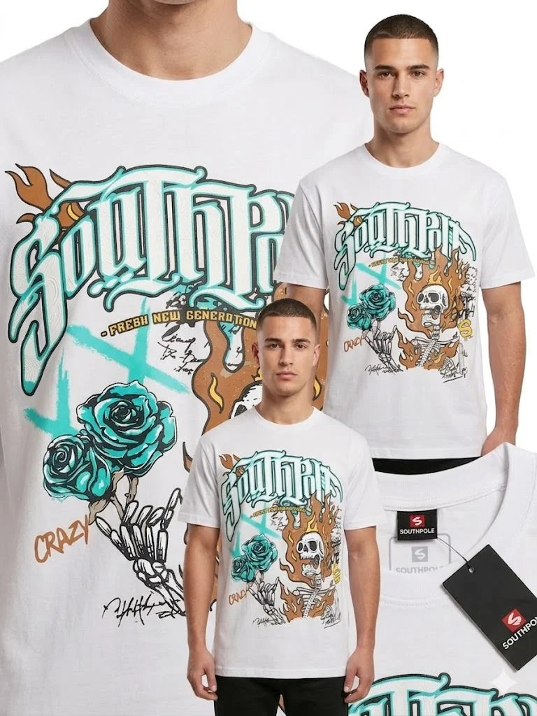 South Pole T-Shirt (Flame Skeleton)