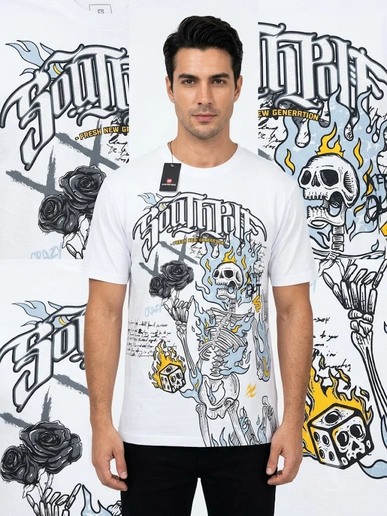 South Pole T-Shirt (Flame Skeleton)