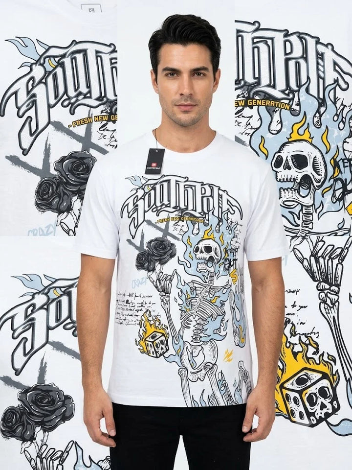South Pole T-Shirt (Flame Skeleton)