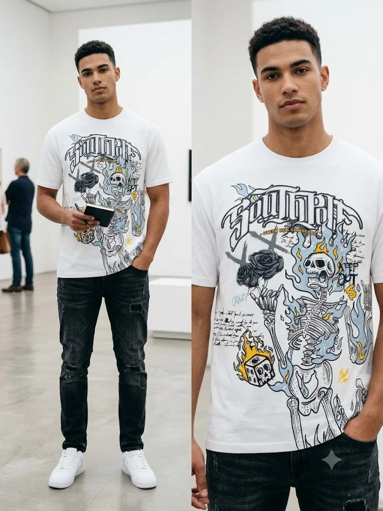 South Pole T-Shirt (Flame Skeleton)