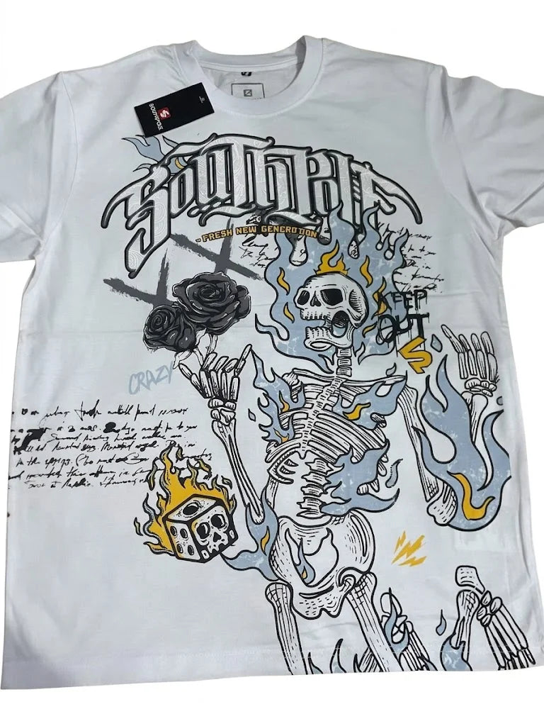 South Pole T-Shirt (Flame Skeleton)